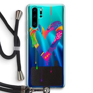 CaseCompany Melts My Heart: Huawei P30 Pro Transparant Hoesje met koord