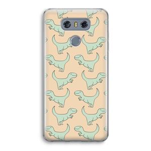 CaseCompany Dinos: LG G6 Transparant Hoesje