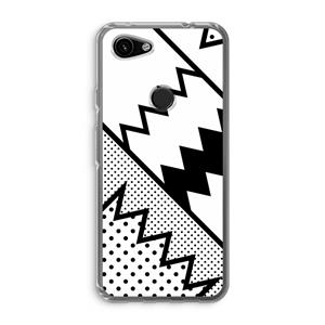 CaseCompany Pop Art #5: Google Pixel 3a Transparant Hoesje
