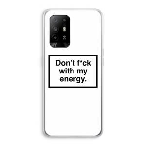 CaseCompany My energy: Oppo A94 5G Transparant Hoesje