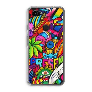CaseCompany Represent: Google Pixel 3a Transparant Hoesje
