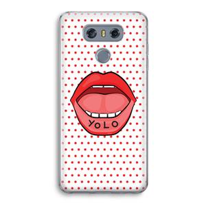 CaseCompany Yolo Denise: LG G6 Transparant Hoesje