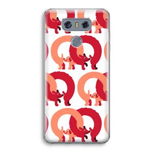 CaseCompany Dogs: LG G6 Transparant Hoesje