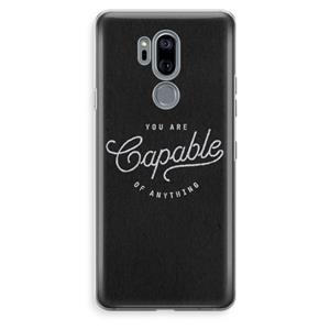 CaseCompany Capable: LG G7 Thinq Transparant Hoesje