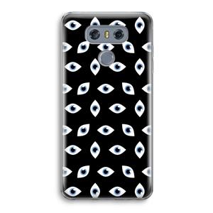 CaseCompany Eyes pattern: LG G6 Transparant Hoesje