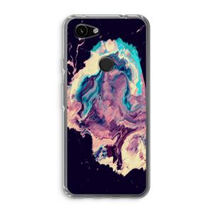 CaseCompany Cosmic Silence: Google Pixel 3a Transparant Hoesje