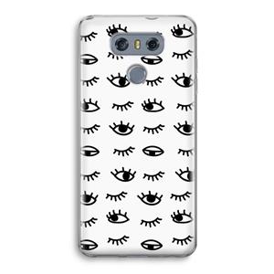 CaseCompany Eye pattern #2: LG G6 Transparant Hoesje