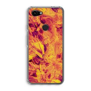 CaseCompany Eternal Fire: Google Pixel 3a Transparant Hoesje