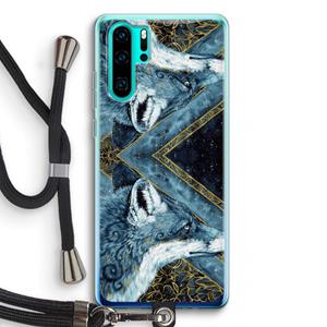 CaseCompany Golden Fox: Huawei P30 Pro Transparant Hoesje met koord
