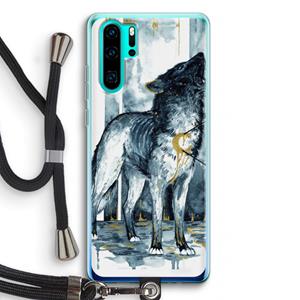 CaseCompany Bleeding Soul: Huawei P30 Pro Transparant Hoesje met koord