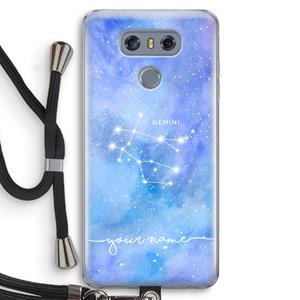 CaseCompany Sterrenbeeld - Licht: LG G6 Transparant Hoesje met koord