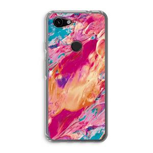 CaseCompany Pastel Echoes: Google Pixel 3a Transparant Hoesje