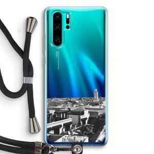 CaseCompany Marrakech Skyline : Huawei P30 Pro Transparant Hoesje met koord