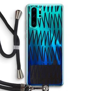 CaseCompany Marrakech Zigzag: Huawei P30 Pro Transparant Hoesje met koord