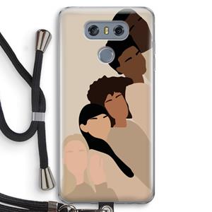 CaseCompany Sweet creatures: LG G6 Transparant Hoesje met koord