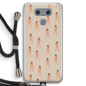 CaseCompany You're so golden: LG G6 Transparant Hoesje met koord