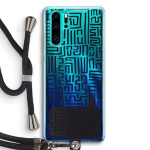 CaseCompany Moroccan Print: Huawei P30 Pro Transparant Hoesje met koord