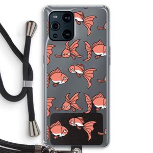 CaseCompany Blub: Oppo Find X3 Pro Transparant Hoesje met koord