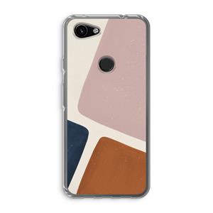 CaseCompany Geo #2: Google Pixel 3a Transparant Hoesje