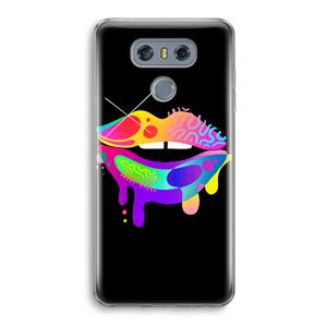 CaseCompany Lip Palette: LG G6 Transparant Hoesje