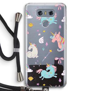 CaseCompany Fantasiewereld: LG G6 Transparant Hoesje met koord