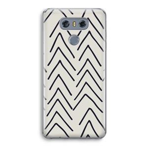 CaseCompany Marrakech Arrows: LG G6 Transparant Hoesje
