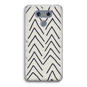 CaseCompany Marrakech Arrows: LG G6 Transparant Hoesje