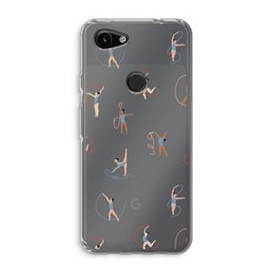 CaseCompany Dancing #3: Google Pixel 3a Transparant Hoesje