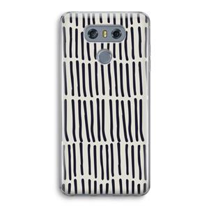 CaseCompany Moroccan stripes: LG G6 Transparant Hoesje
