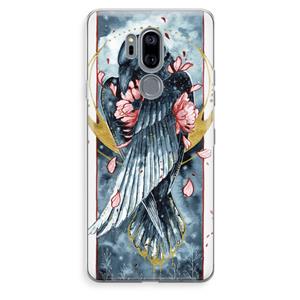 CaseCompany Golden Raven: LG G7 Thinq Transparant Hoesje