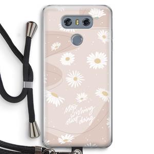 CaseCompany Daydreaming becomes reality: LG G6 Transparant Hoesje met koord