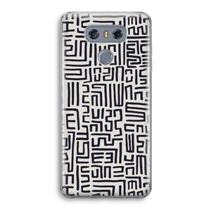 CaseCompany Moroccan Print: LG G6 Transparant Hoesje