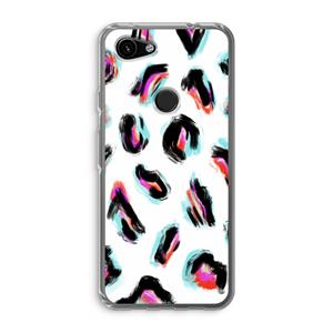 CaseCompany Cheetah color: Google Pixel 3a Transparant Hoesje