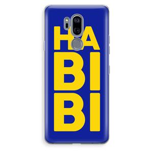 CaseCompany Habibi Blue: LG G7 Thinq Transparant Hoesje