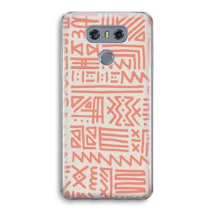 CaseCompany Marrakech Pink: LG G6 Transparant Hoesje