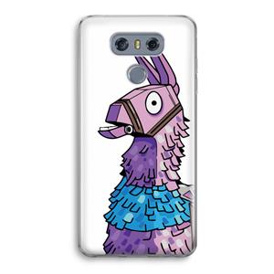 CaseCompany Lama: LG G6 Transparant Hoesje