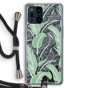 CaseCompany This Sh*t Is Bananas: Oppo Find X3 Pro Transparant Hoesje met koord