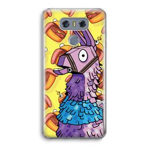 CaseCompany Loot Burger: LG G6 Transparant Hoesje