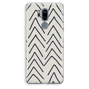 CaseCompany Marrakech Arrows: LG G7 Thinq Transparant Hoesje