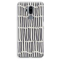 CaseCompany Moroccan stripes: LG G7 Thinq Transparant Hoesje