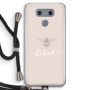 CaseCompany Be(e) kind: LG G6 Transparant Hoesje met koord