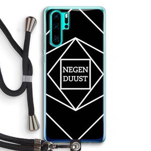 CaseCompany Negenduust geometrisch: Huawei P30 Pro Transparant Hoesje met koord