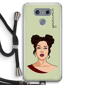 CaseCompany Pop-Art Creator: LG G6 Transparant Hoesje met koord