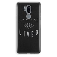 CaseCompany To be lived: LG G7 Thinq Transparant Hoesje