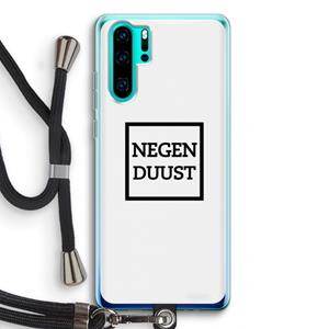 CaseCompany Negenduust vierkant: Huawei P30 Pro Transparant Hoesje met koord