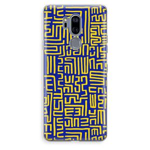 CaseCompany Majorelle Blue Print: LG G7 Thinq Transparant Hoesje