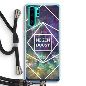 CaseCompany Negenduust ruimte: Huawei P30 Pro Transparant Hoesje met koord