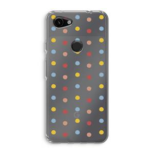 CaseCompany Bollen: Google Pixel 3a Transparant Hoesje