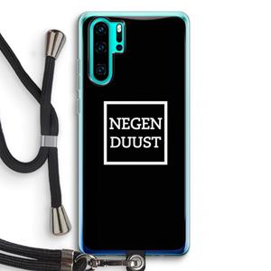 CaseCompany Negenduust black: Huawei P30 Pro Transparant Hoesje met koord
