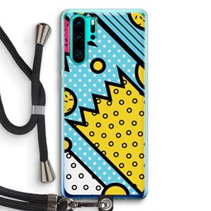 CaseCompany Pop Art #1: Huawei P30 Pro Transparant Hoesje met koord